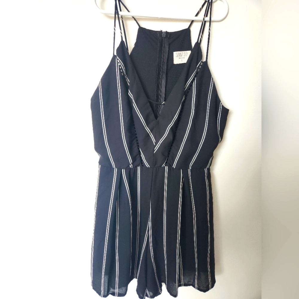 Cute striped romper with shorts